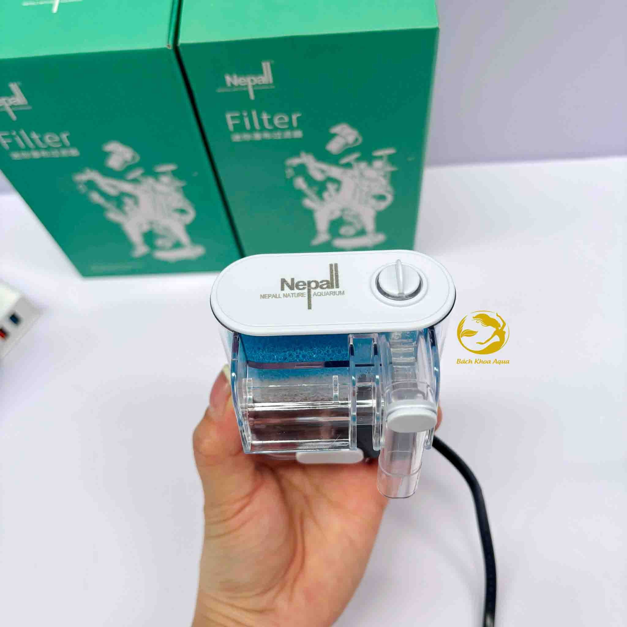 Lọc thác Nepall mini USB - Điện 220V cho bể cá nhỏ
